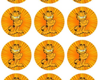 Garfield cupcake toppers