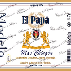 Modelo &quot;The Dad&quot; Sublimation Tumbler Design / Modelo de vaso de sublimación &quot;El Papa&quot;