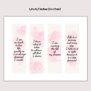 Printable Bookmarks Quote Bookmarks Digital Print Bookmarks - Etsy