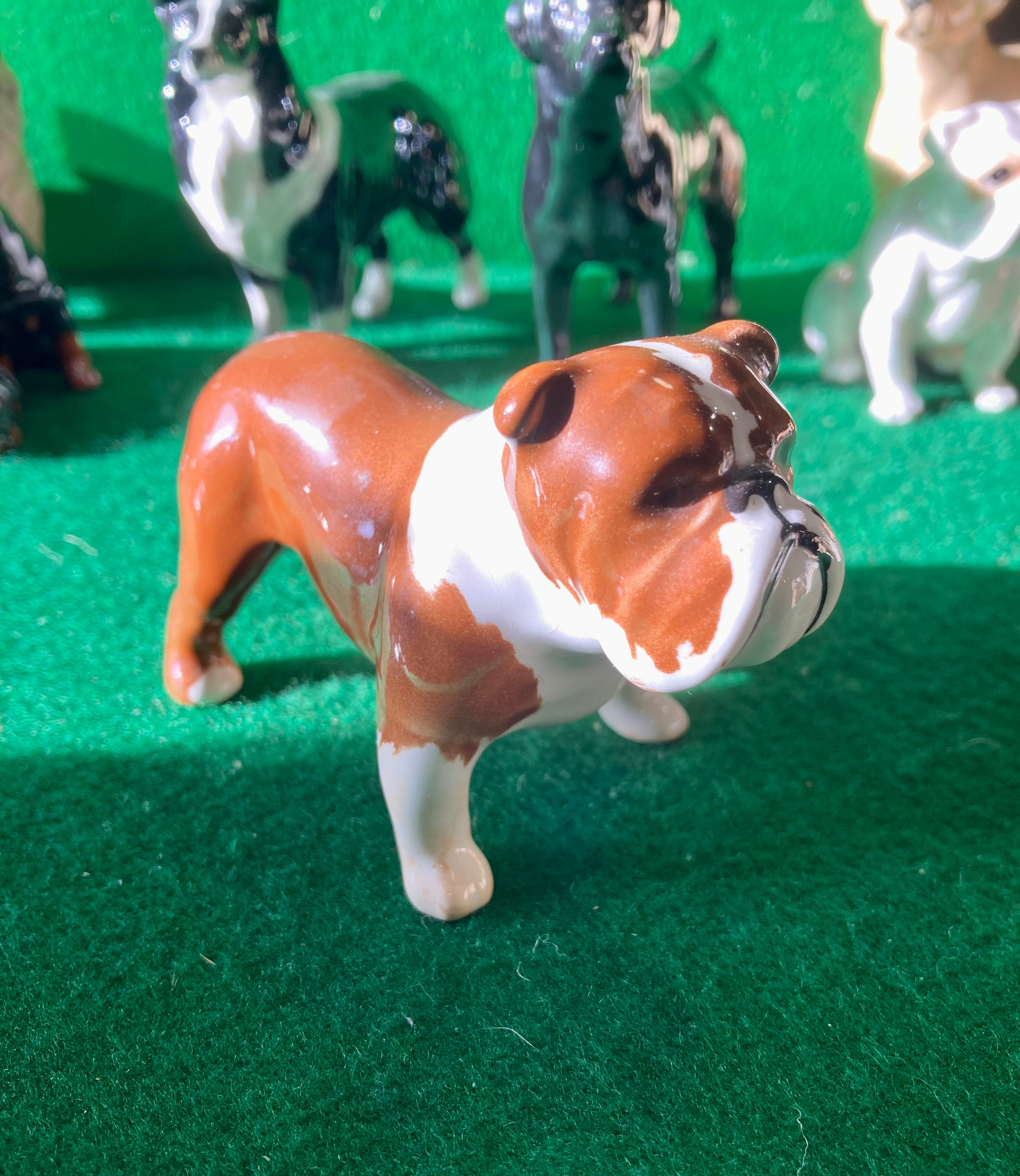 Figurenparadies-Wesel - Englische Bulldogge Deko Figur old english Bulldog  Welpe HOTANT