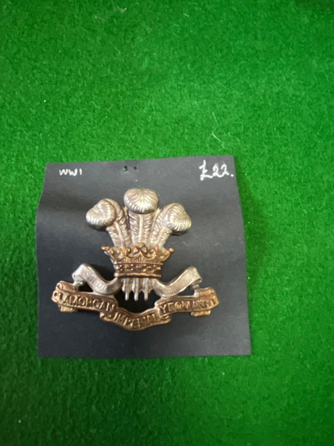 WW1 Glamorgan Yeomanry Cap Badge. Bi-metal Nice Clean Example. - Etsy
