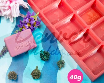 Custom Soap Mold 2.13" Rectangular Shape | Personalize with Your Logo or Text, Durable Custom Silicone Mold for Soap Making