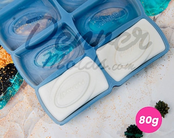 Custom Soap Mold 3.07" Retangular Shape | Personalize with Your Logo or Text, Durable Custom Silicone Mold for Soap Making
