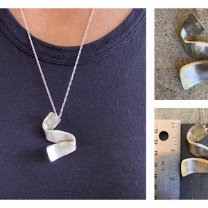 Necklace pendant sterling silver handmade