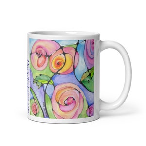 Love - White glossy mug