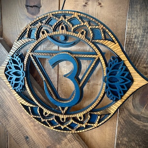 Third Eye Ajna Chakra Macrame Wall Art
