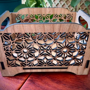 Stackable Floral Geometric Floral Stackable Storage Bin - 8x5x4 Inches - Etsy