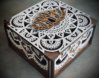 Mandala Box with Colored Mandala