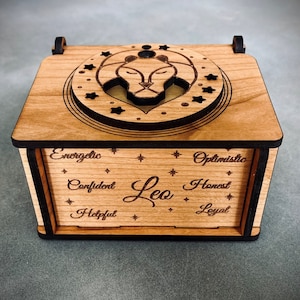 Leo Zodiac Decorative Trinket Box