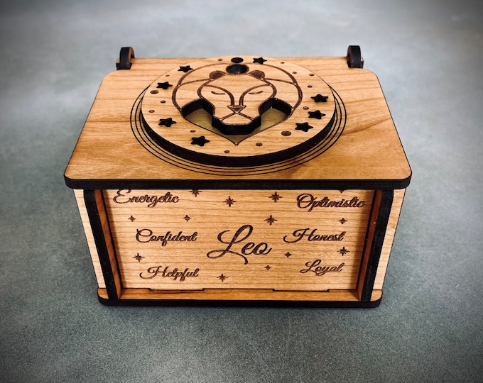 Leo Zodiac Decorative Trinket Box
