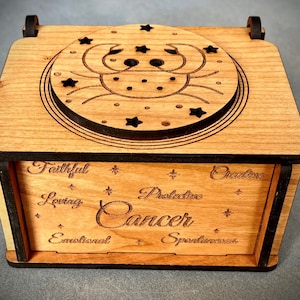 Kanker Zodiac decoratieve Snuisterijdoosje