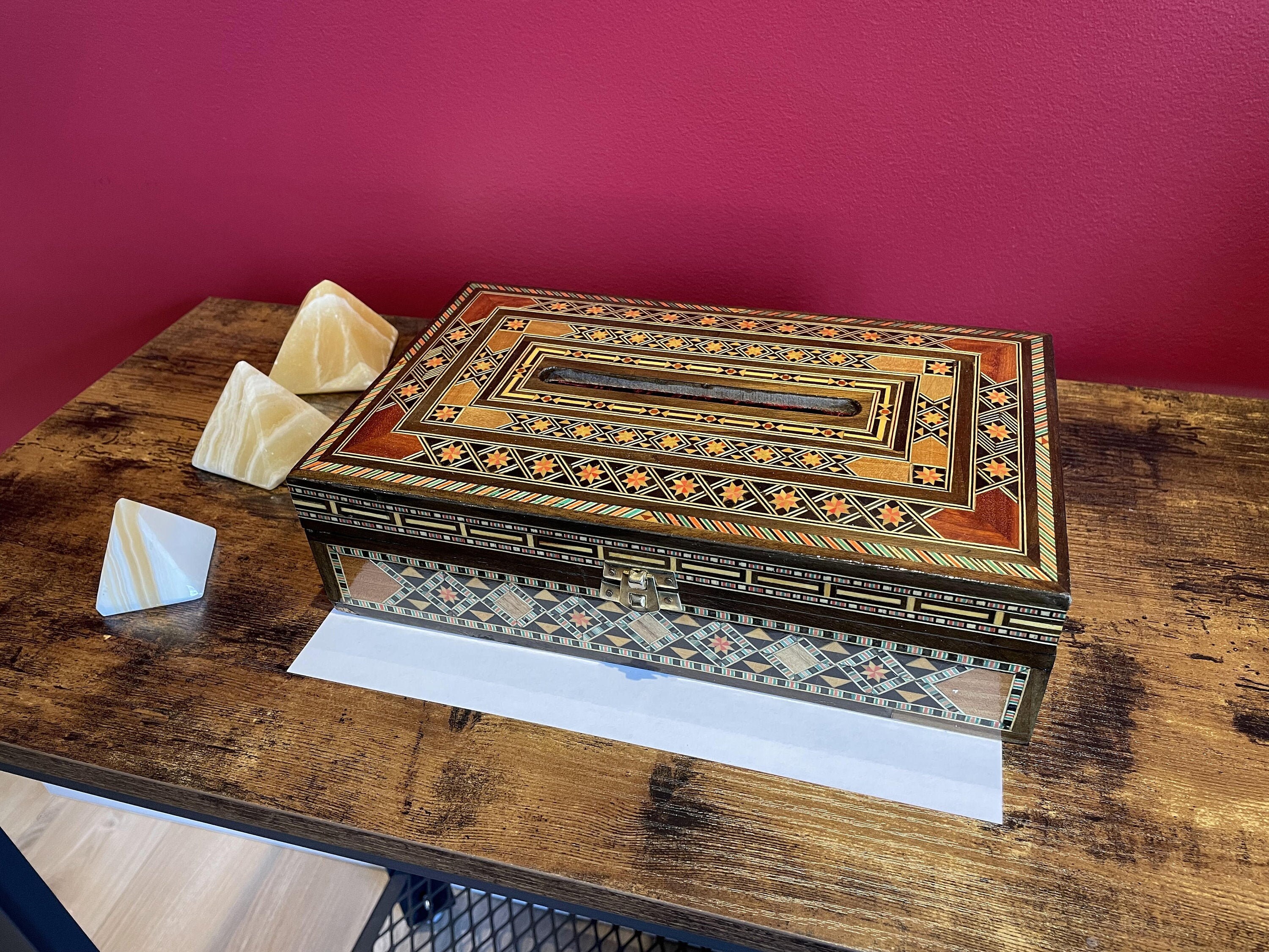 Red Tissue Holder Etsy