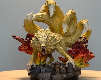 Kyubiko | Nine Tailed Fox Boss Monster (DND TTRPG, 3D Printed & Hand Painted, DM Stash)