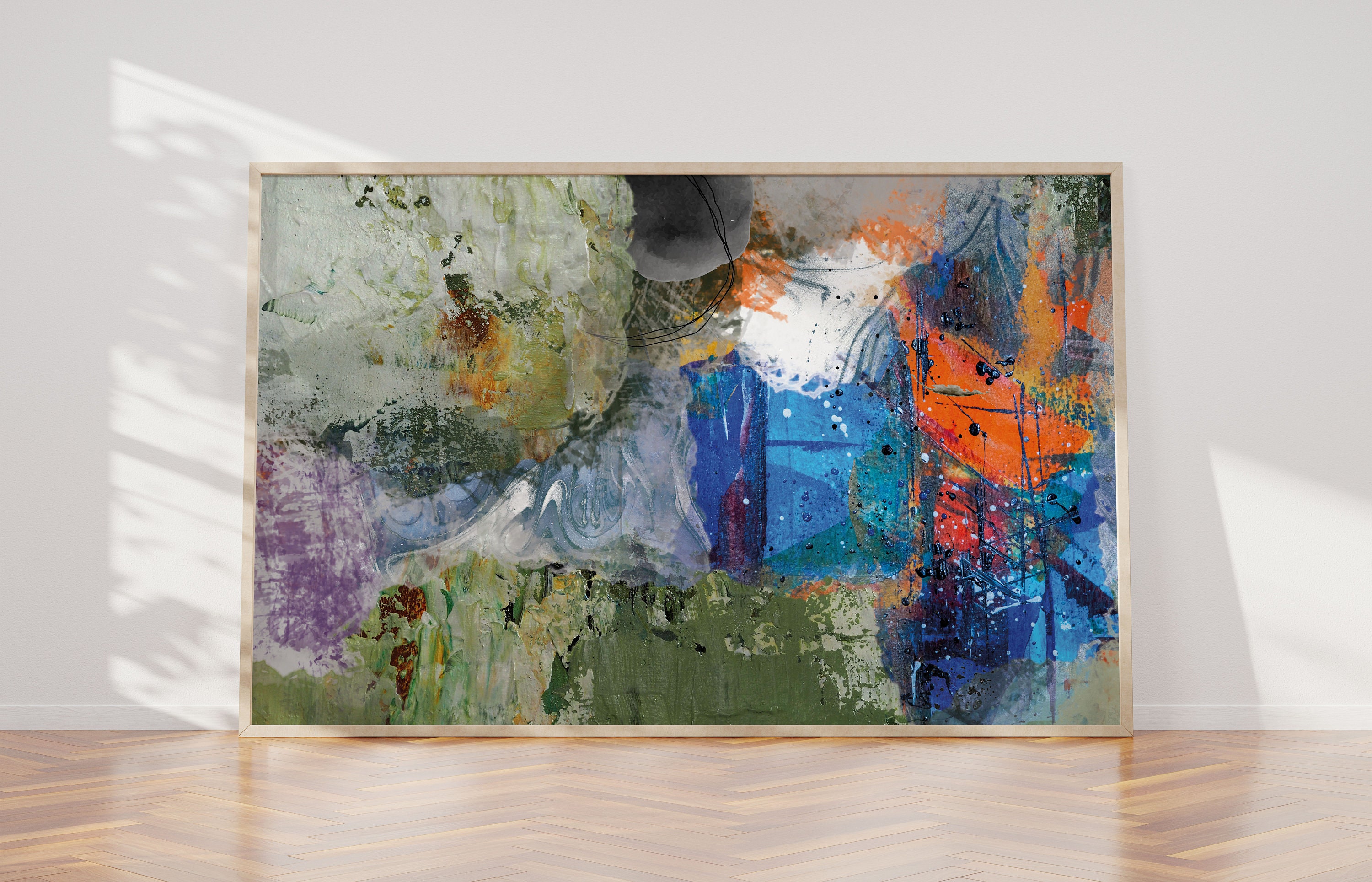 Abstract Art Print Printable Wall Art Neutral Digital Print Etsy UK