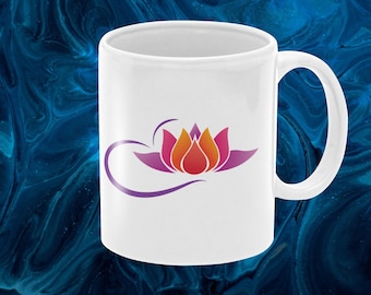Koffiemok lotusbloemkunst: inspirerend cadeau