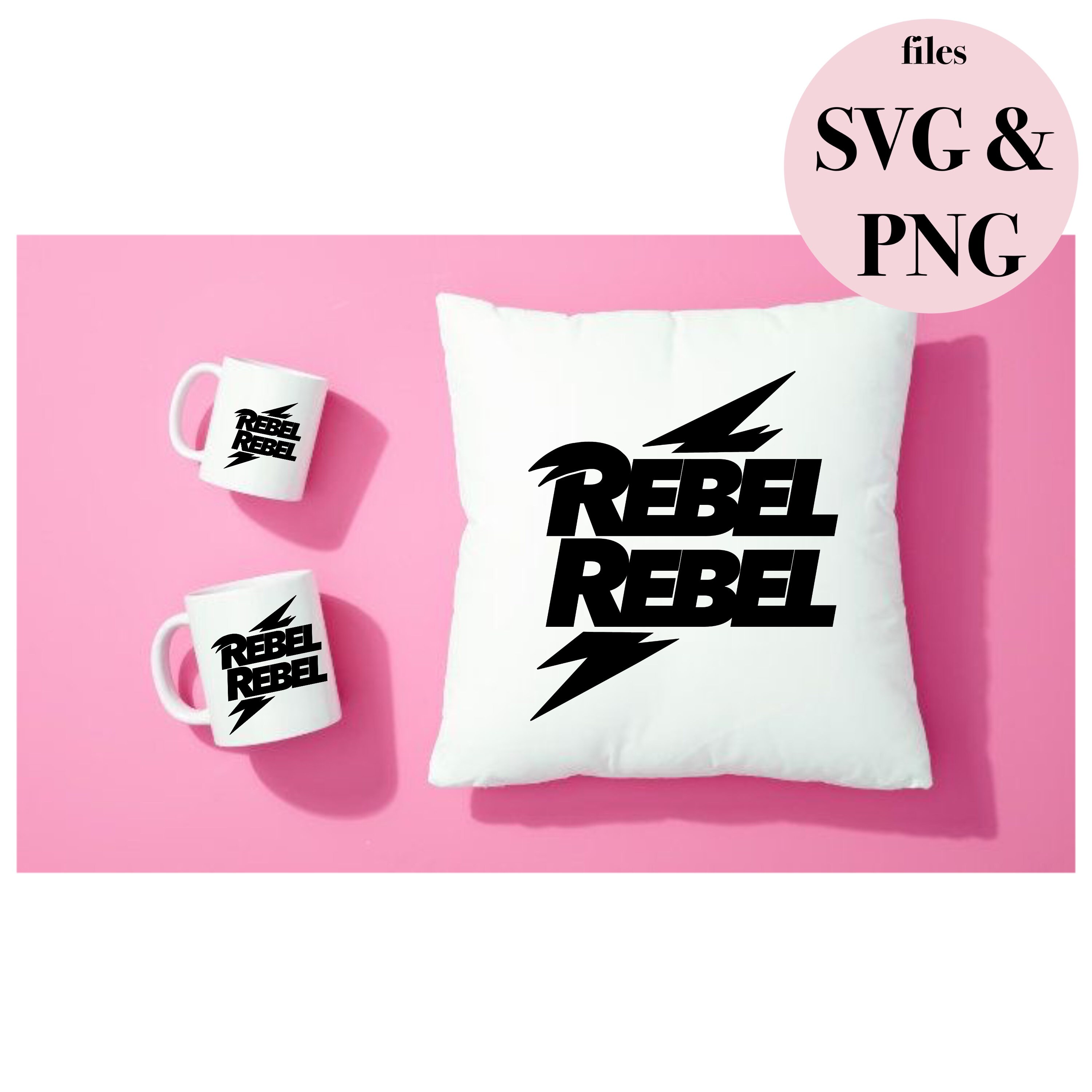 Rebel rebel david bowie svg png file instant download etsy