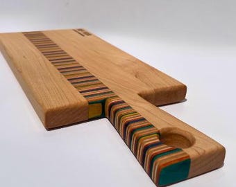 Recycled Skateboard Charcuterie Board Made With Skateboards