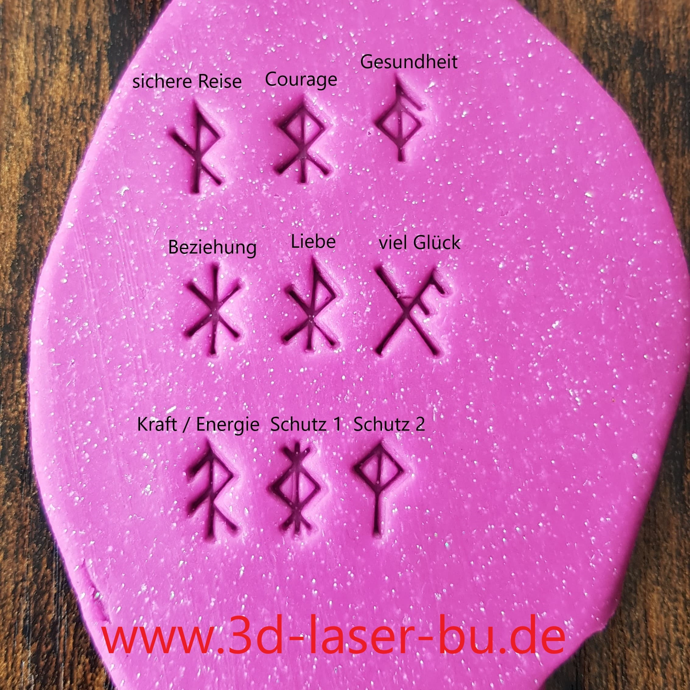 Ton Keramik Stempel Set Bindrunen 10mm Bind Rune Binderunen - Etsy.de