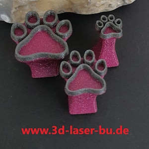 Tonstempel Keramikstempel clay stamp Katzenpfote Outline 3er Set