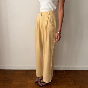 パンツ 90s ARMANI COLLEZIONI wide linen slacks 90s Armani Pants - Etsy