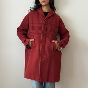 Abrigo de lana estructurado VINTAGE ROMEO GIGLI Abrigo de diseñador a medida de los años 2000