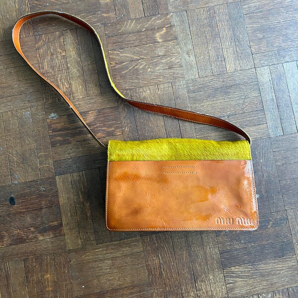 MIU MIU FW1999 - Pony hair plaid bag