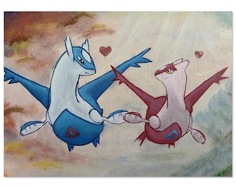 Mi amor y yo - por supermexicanmia - Impresionante obra de arte de Latios y Latias