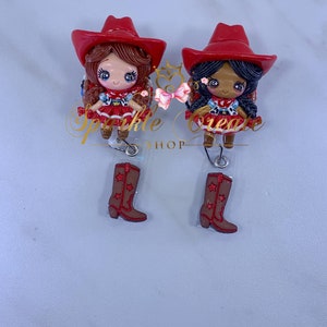 Badge Reel|Nurse Gift|Teacher Gift|Ultrasound|Cute Badge Reel|ID Holder Reel|Clinic Badge Reel|Phlebotomist|Cowgirl Boots|Healthcare|Cowgirl