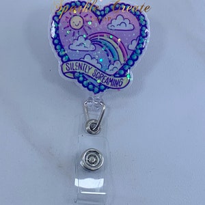 Lustiges Namensschild|Krankenpfleger Geschenk|Klinik Frau|Krankenpfleger|Notfall Abzeichen|Gesundheit|Tech ID Badge|Kawaii Herz mit Herz
