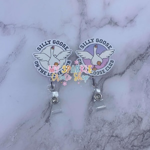 Badge Reel|Nurse Gift|Funny Badge Reel|Clinic Badge Reel|Medical Badge Reel|Emergency Badge|Tech ID Badge Ree|Silly Goose On The Loose Club