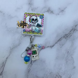 Badge Reel, Funny Skeleton ID Clip, Nurse Gift, Medical Badge Reel,  Healthcare, Emergency Badge, Cute Badge Reel,  Be Patient With Me