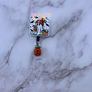Badge Reel|Nurse Gift|Fall Badge Reel|Autumn Badge Reel| Iced Coffee Badge|Medical Badge Reel|Tech ID Badge|Emergency Badge|Healthcare|Ghost