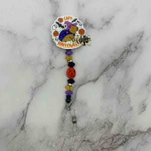 Witch Capy Badge Reel, Nurse Gift, Halloween Badge Reel, Medical Badge Reel, Clinic Badge Reel, Retractable Badge Reel, Healthcare, RN CNA
