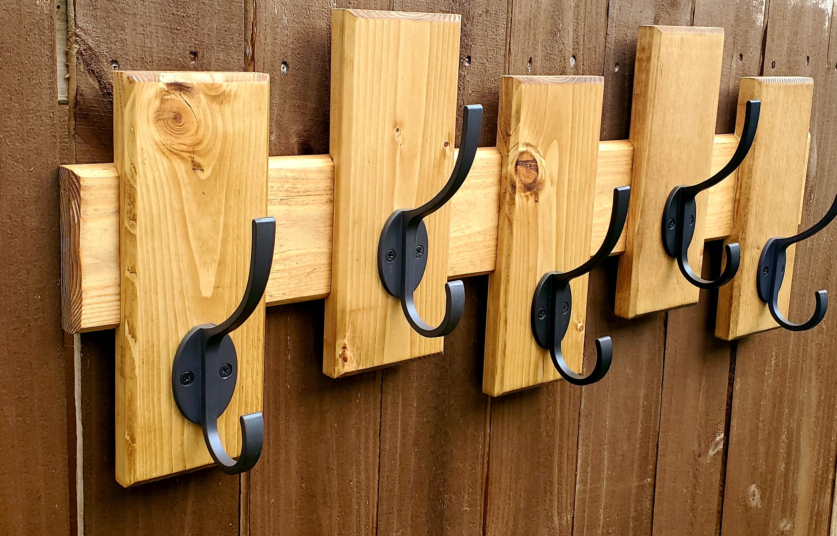 Rustic Hangers Coat Wall Mounted Rack, Modern Rustic Hanger, Entryway Organizer ...