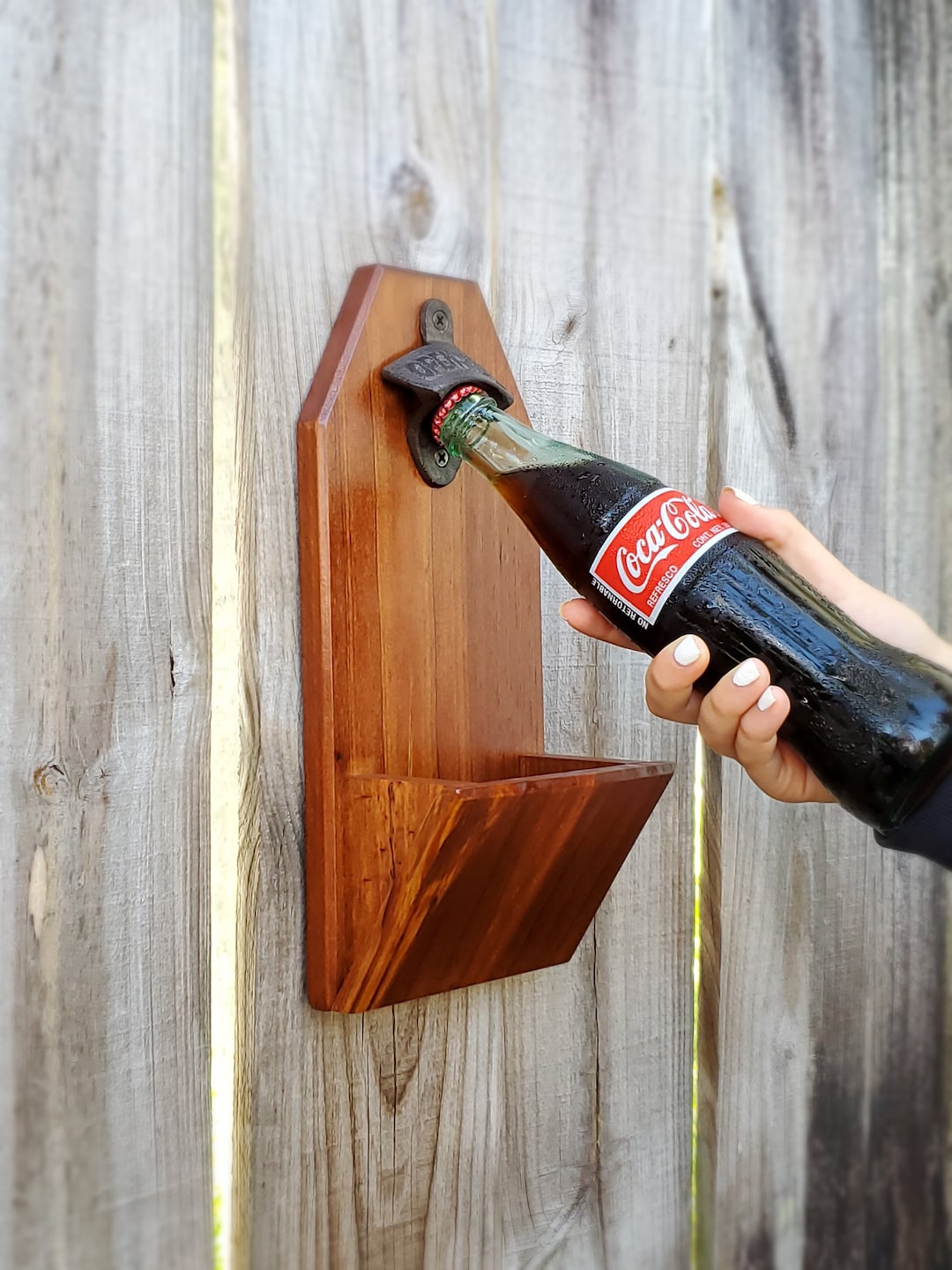 Wall Mounted Beer Bottle Opener modern Rustic Style Beveled Etsy