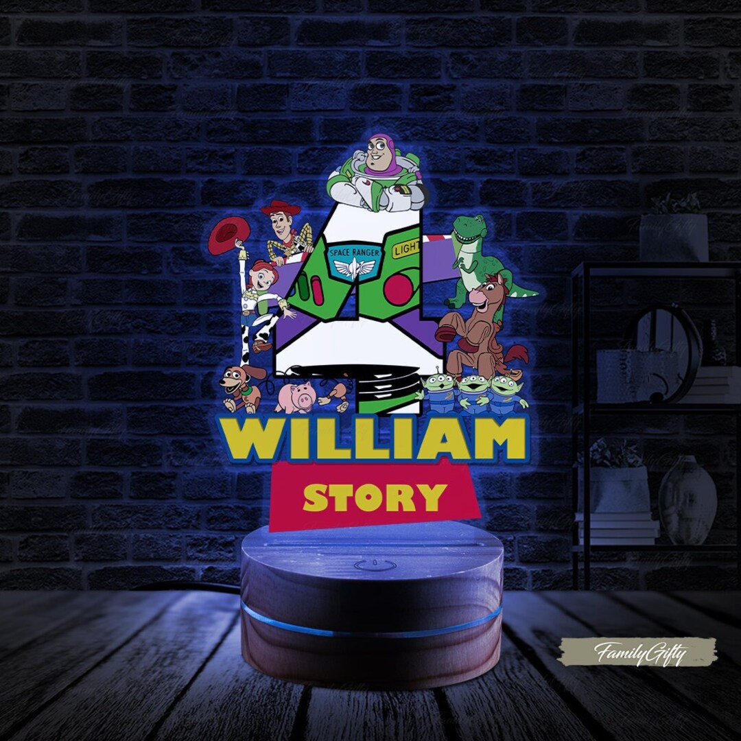 Personalized Toy Story Night Light Custom Night Light Etsy