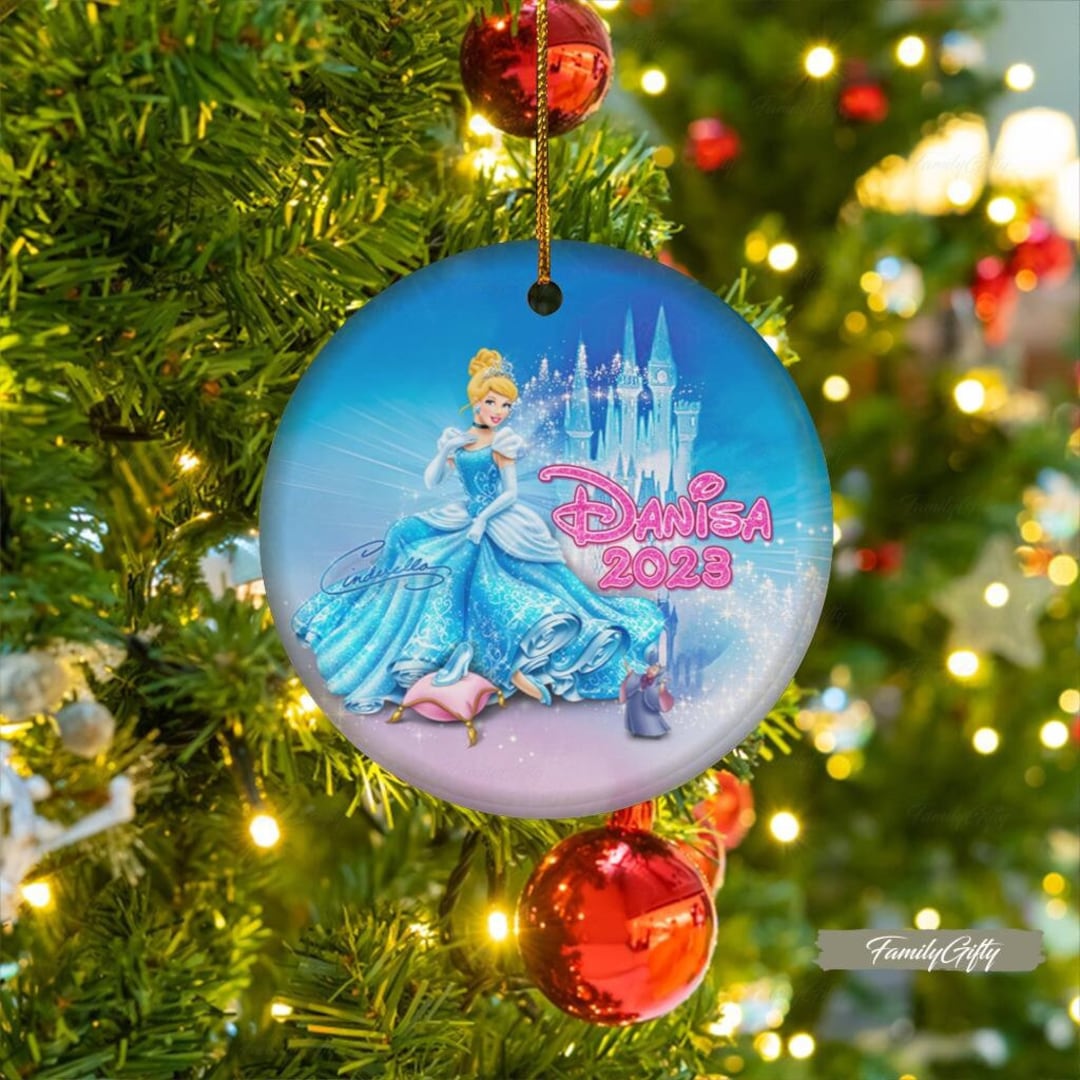 Personalized Cinderella Ornament Disney Christmas Ornament Etsy