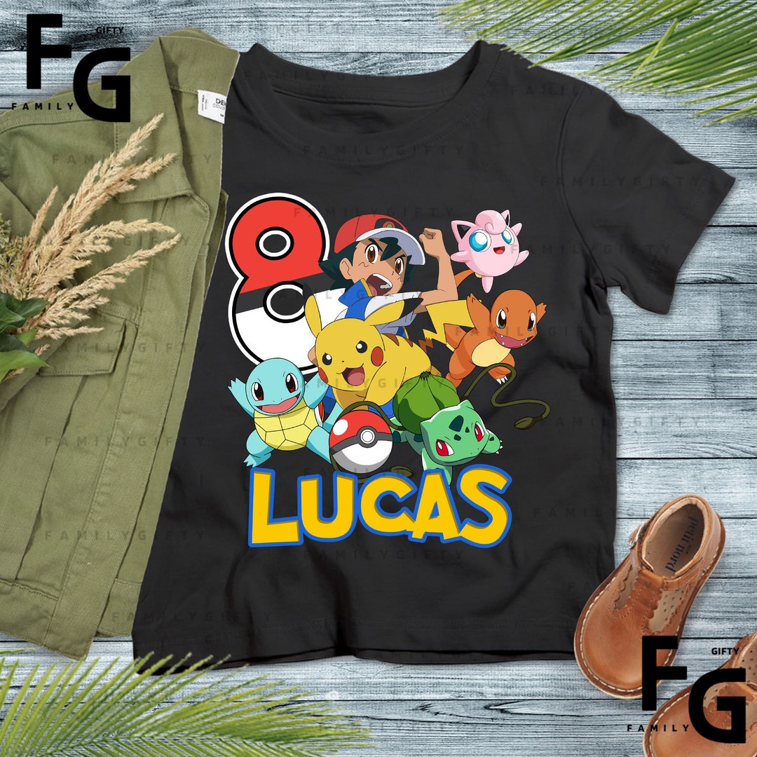 Pokemon Birthday Shirt Pokémon Matching Birthday Shirts Etsy