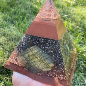 Serenity - Large Orgonite Pyramid labradorite
