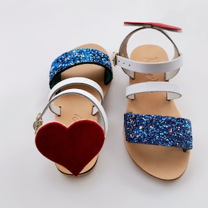 Handmade Leather Kid Sandal : Erotokritos (Greek leather sandals,girls sandals,kids summer sandals , Flats for kids , Fashion Sandals)