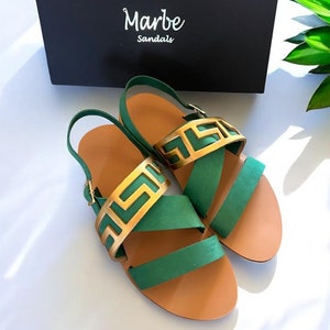 Handmade Leather Sandal : Enigma (Sandal design/ Leather footwear / Women&#39;s Shoes / Greek Sandals / Custom sandals /Modern artisan sandals)
