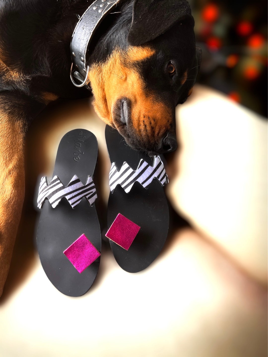 womens zebra print sandals