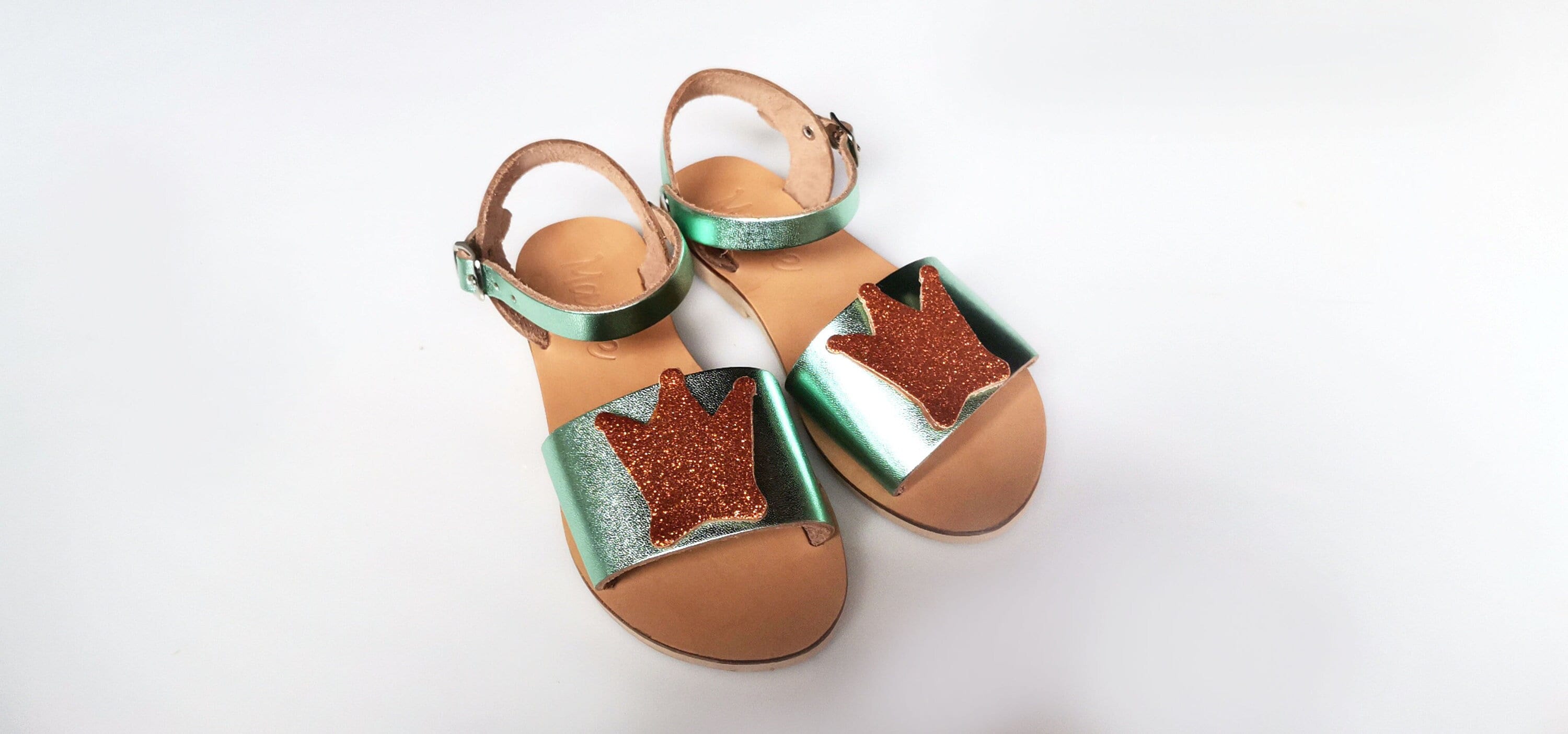 Handmade Leather Kid Sandal : Vasiliki (handmade Greek sandals,flat sandals, gift for her,strappy sandal, Designer Sandals , Workshop Shoes)