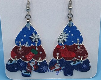 Orecchini in finta pelle