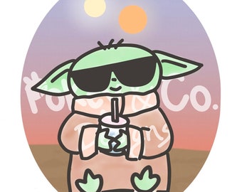 Summer in Tatooine Grogu