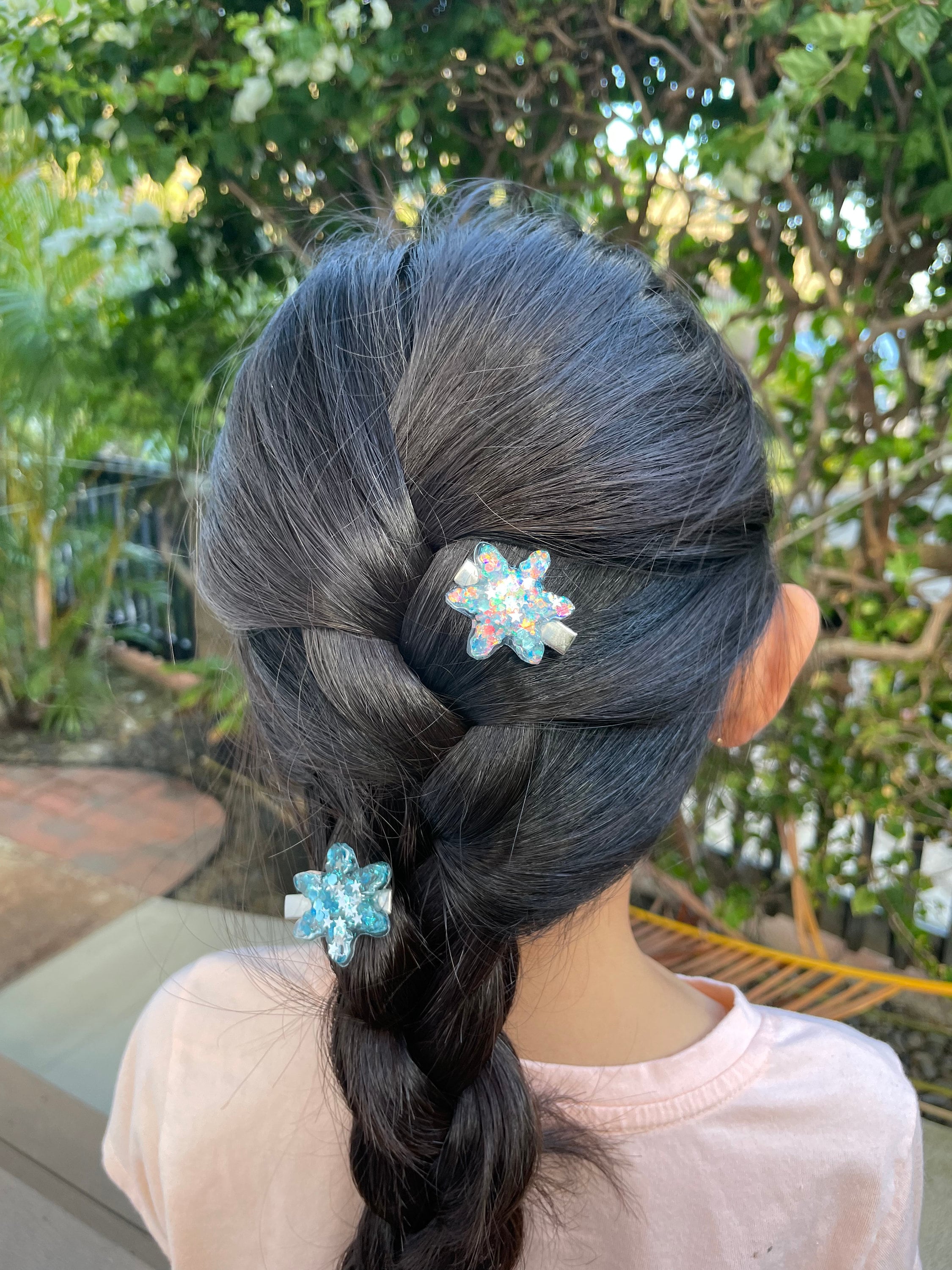 Mini Snowflake Clips Snow Queen Inspired Mini Snowflake Hair Clips - Etsy