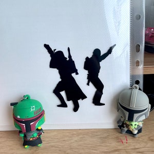 Mandalorian Boba Fett Duo Vinile Adesivo