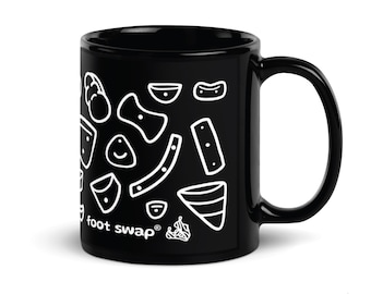 Climbing Spray Wall Play Wall Bouldering Mug Gift | Foot Swap