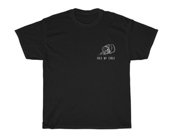 Hold My Chalk Climbing & Bouldering Funny Joke T-Shirt Gift