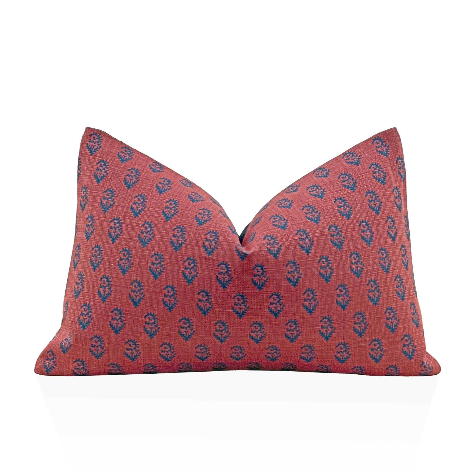 Peter Dunham Rajmata Tonal Pillow Cover in Indigo Raspberry, Decorative ...